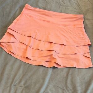 Athleta Coral Layered Mini Skirt